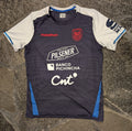 ECUADOR WORLD CUP NAVY BLUE TRAINING JERSEY WITH SPONSORS