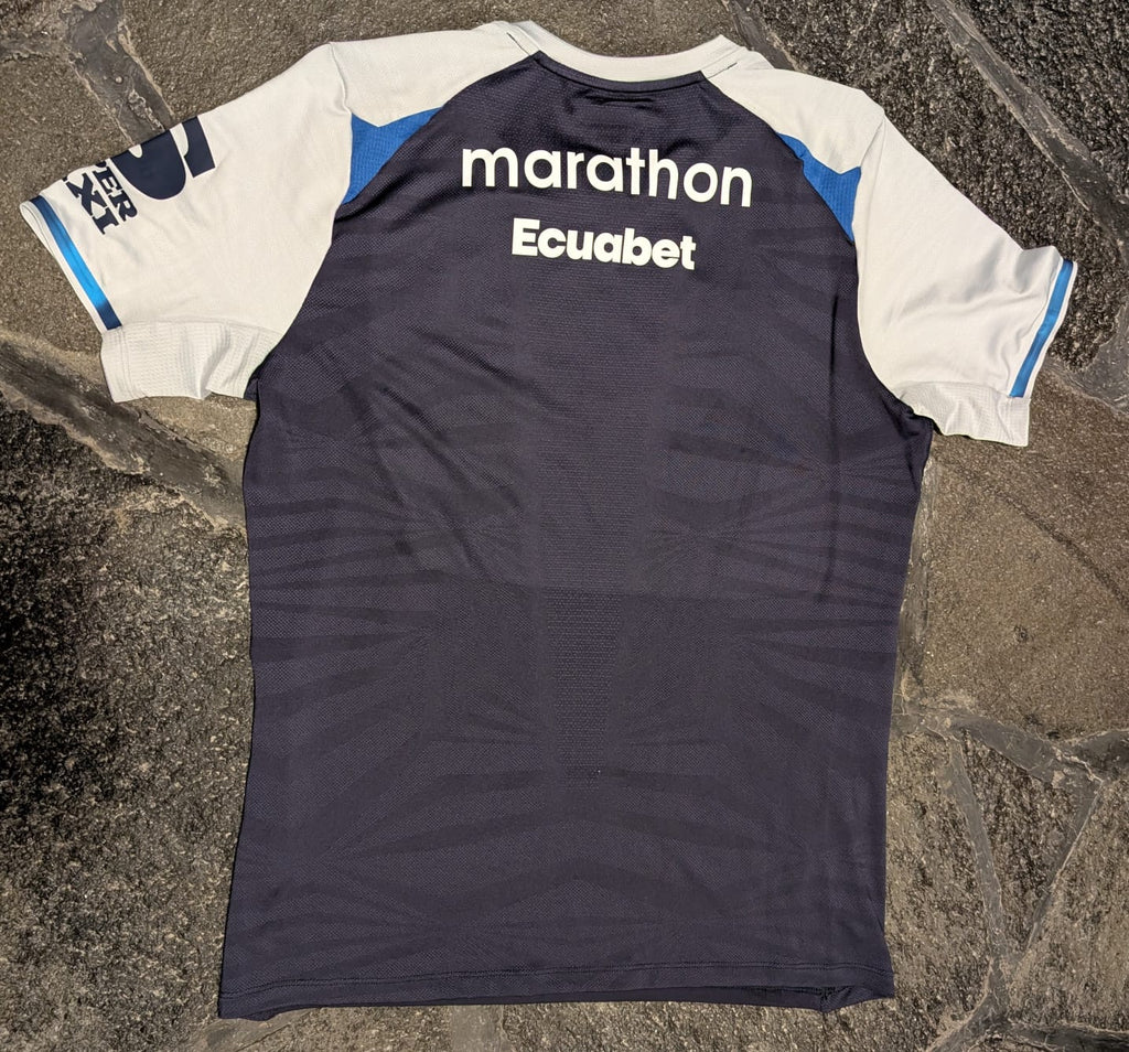 ECUADOR WORLD CUP NAVY BLUE TRAINING JERSEY WITH SPONSORS