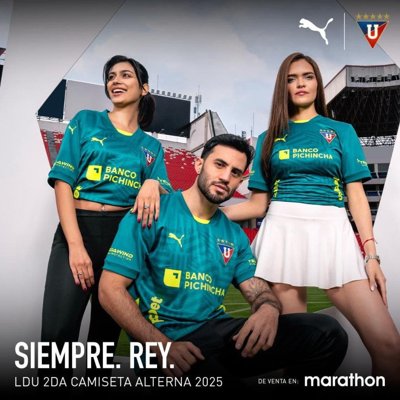 ORIGINAL! LIGA DE QUITO LDU 2025 AWAY GREEN PUMA JERSEY SIZE M BNWT + FREE GIFT