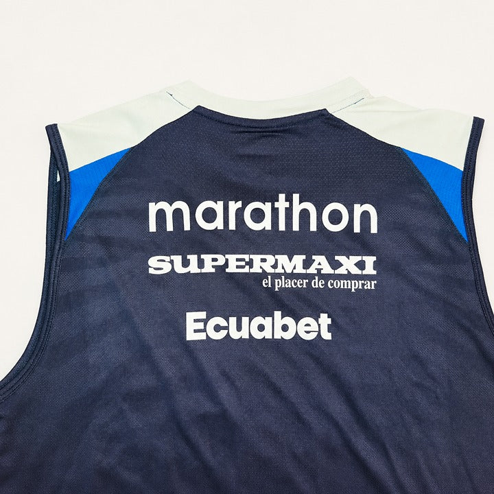 AUTHENTIC ECUADOR 2026 WC MATCH SLEEVELESS TRAINING JERSEY, MARATHON, SZ XL!
