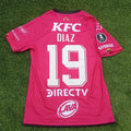 ORIGINAL! INDEPENDIENTE DEL VALLE IDV MATCH ISSUED #19 DIAZ jersey, size S, NEW!