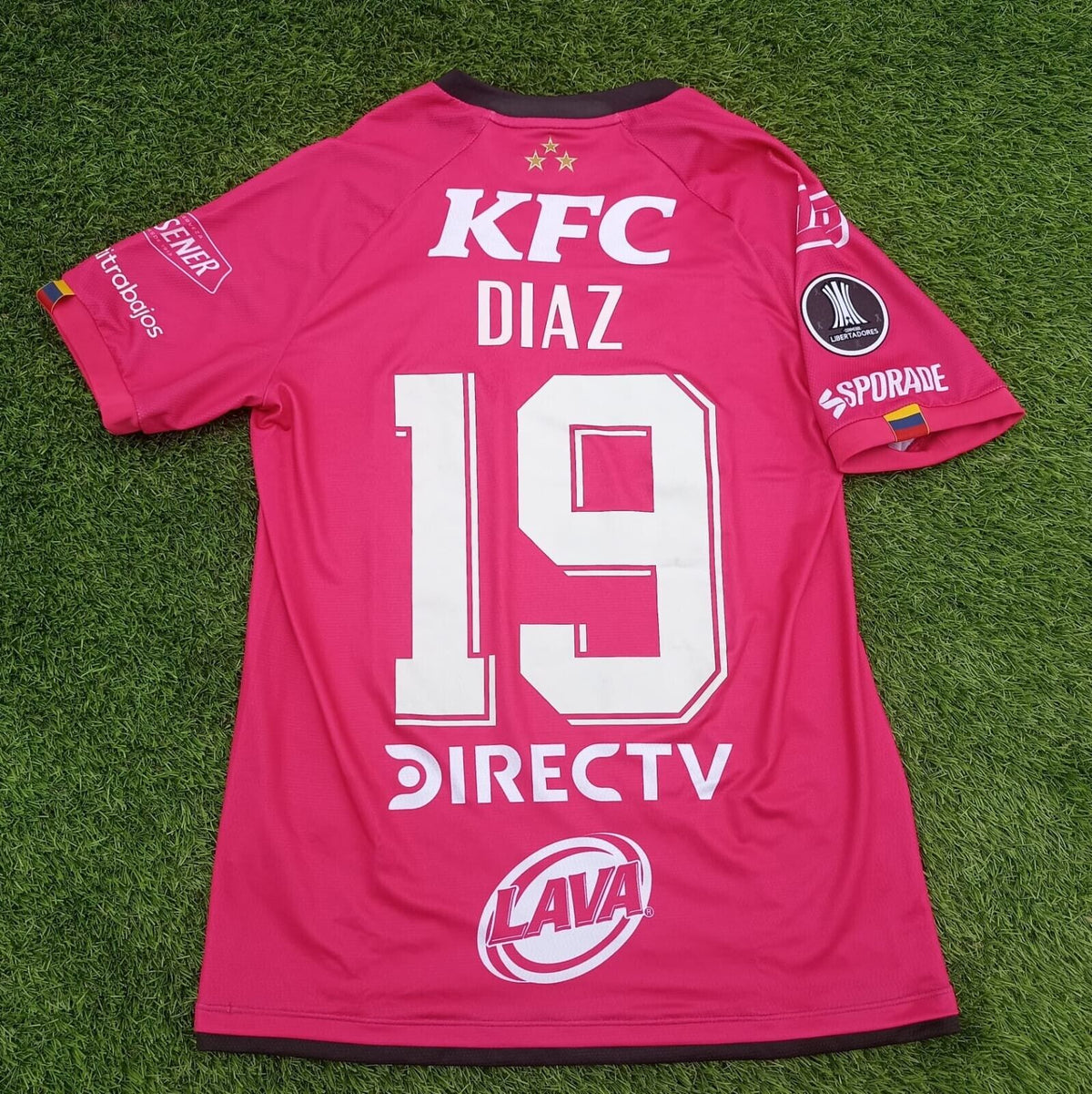 ORIGINAL! INDEPENDIENTE DEL VALLE IDV MATCH ISSUED #19 DIAZ jersey, size S, NEW!