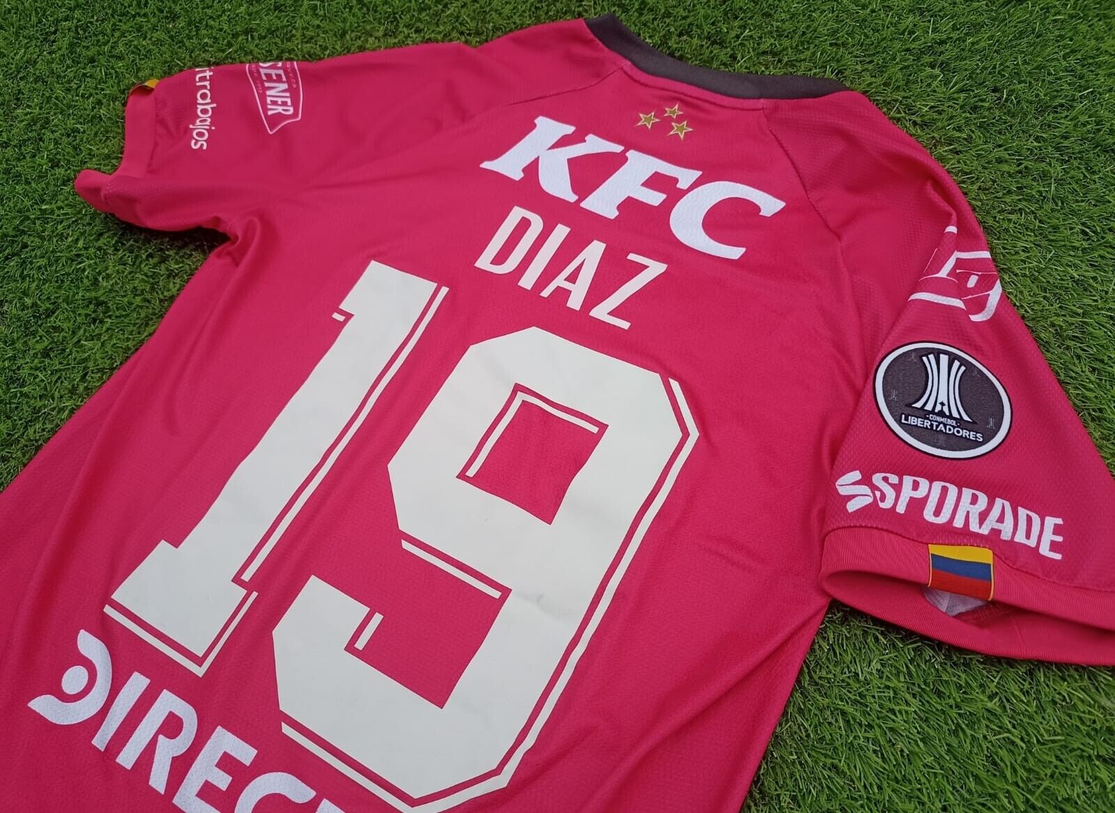 ORIGINAL! INDEPENDIENTE DEL VALLE IDV MATCH ISSUED #19 DIAZ jersey, size S, NEW!