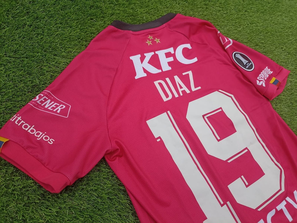 ORIGINAL! INDEPENDIENTE DEL VALLE IDV MATCH ISSUED #19 DIAZ jersey, size S, NEW!