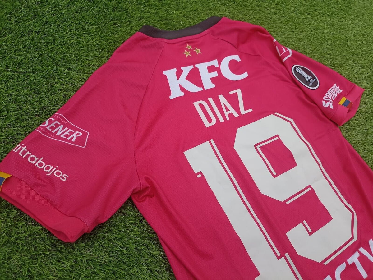 ORIGINAL! INDEPENDIENTE DEL VALLE IDV MATCH ISSUED #19 DIAZ jersey, size S, NEW!