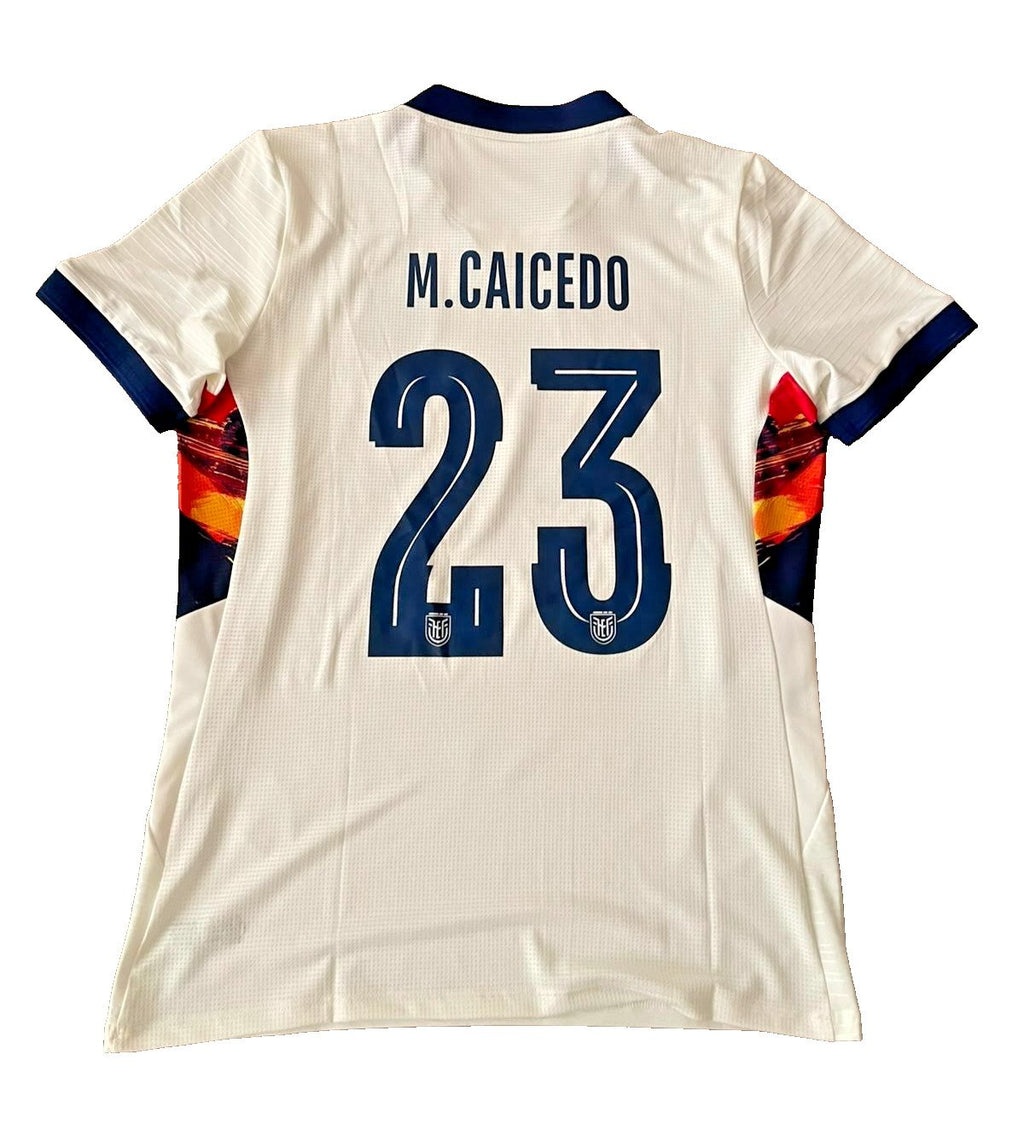 AUTHENTIC ECUADOR 2026 WC MATCH ISSUED THIRD JERSEY #23 CAICEDO, MARATHON, SZ L!