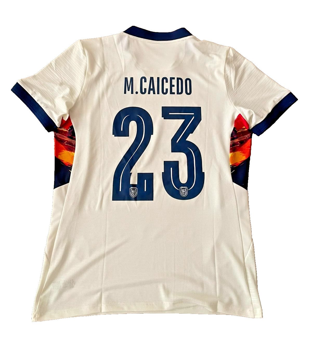 AUTHENTIC ECUADOR 2026 WC MATCH ISSUED THIRD JERSEY #23 CAICEDO, MARATHON, SZ L!