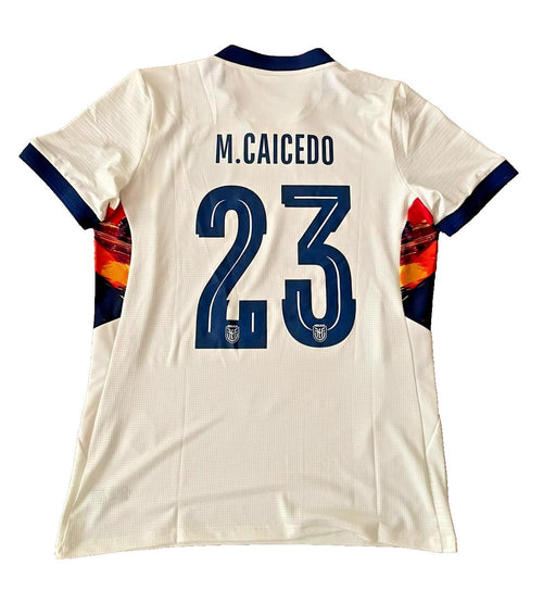 AUTHENTIC ECUADOR 2026 WC MATCH ISSUED THIRD JERSEY #23 CAICEDO, MARATHON, SZ L!
